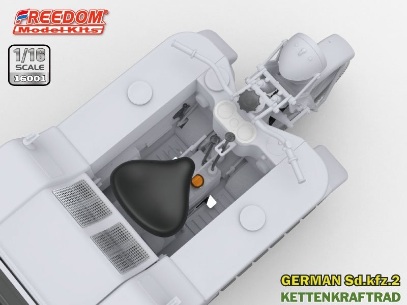 Freedom 16001 Sd.Kfz. 2 Kettenkraftrad Typ HK 101 1/16 – Bild 12