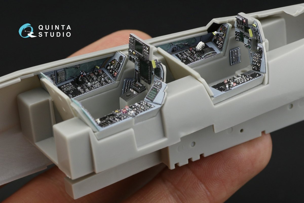 Quinta Studio QD48180 F-14D 3D-Printed &amp;amp; coloured Interior on decal paper (Hasegawa) 1/48 – immagine 4