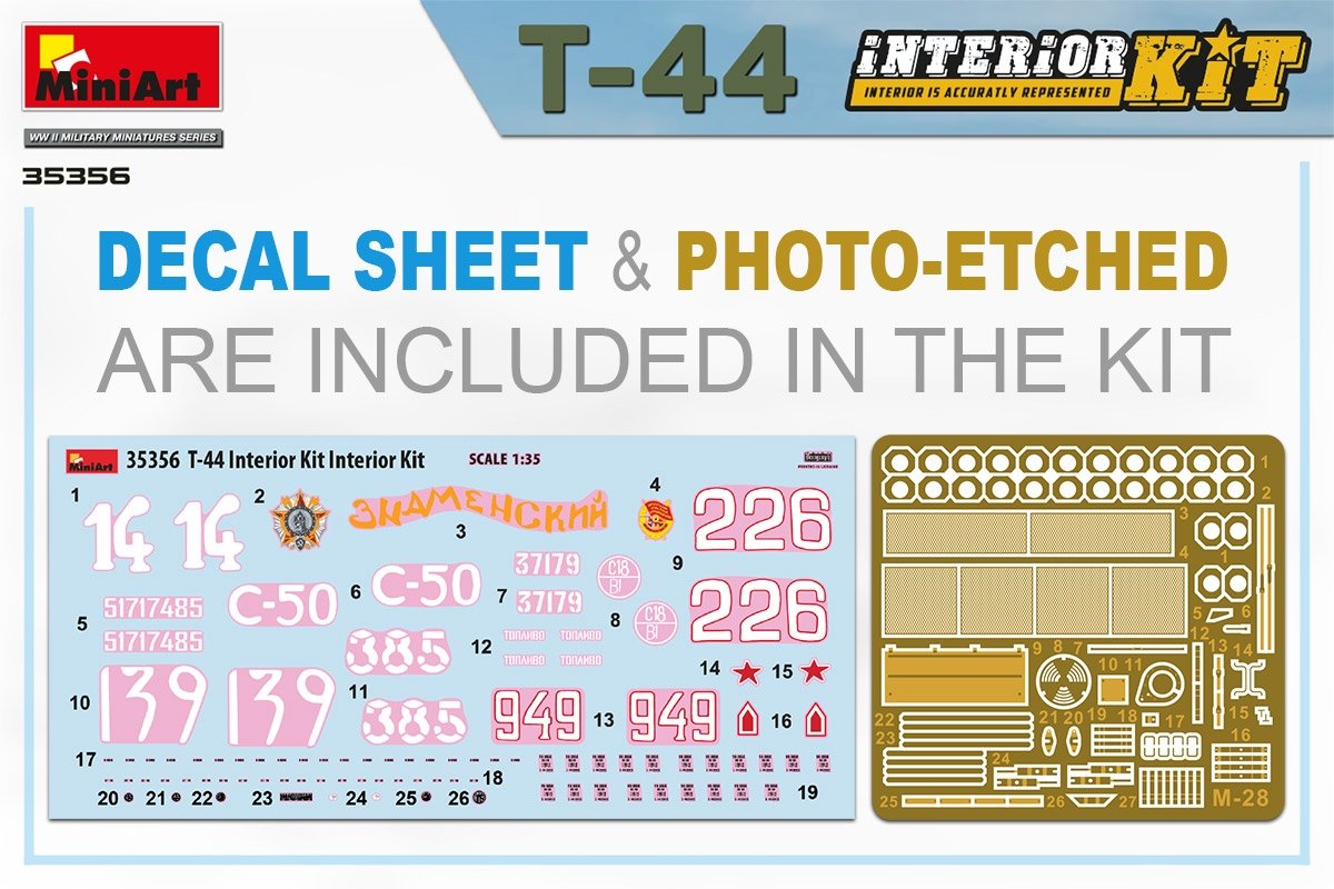 MiniArt 35356 T-44 INTERIOR KIT 1/35 – zdjęcie 2