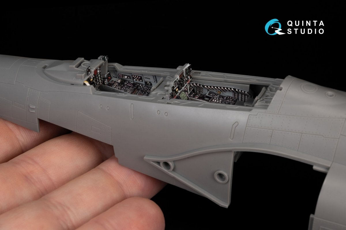 Quinta Studio QD+48387 F-4E early with slatted wing 3D-Printed &amp;amp; coloured Interior on decal paper (Meng) (with 3D-printed resin parts) 1/48 – imagen 13