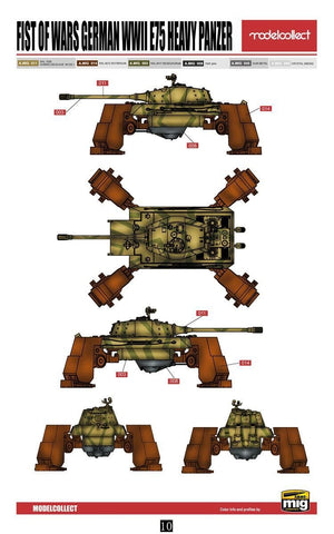 Modelcollect UA72107 Fist of War German WWII E75 heavy panzer 1/72 – Bild 4