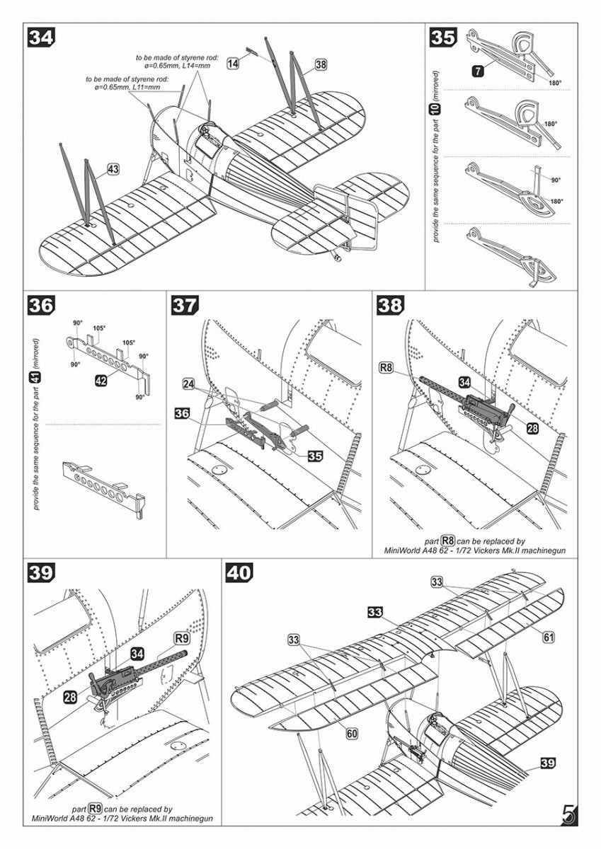 Armory Models 48001 Fairey Flycatcher British interwar FAA Fighter, early version, w/ Jaguar-III engine 1/48 – immagine 22