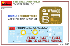 MiniArt 35458 G-527 250GAL WATER TRAILER “WATER BUFFALO” 1/35 – immagine 2