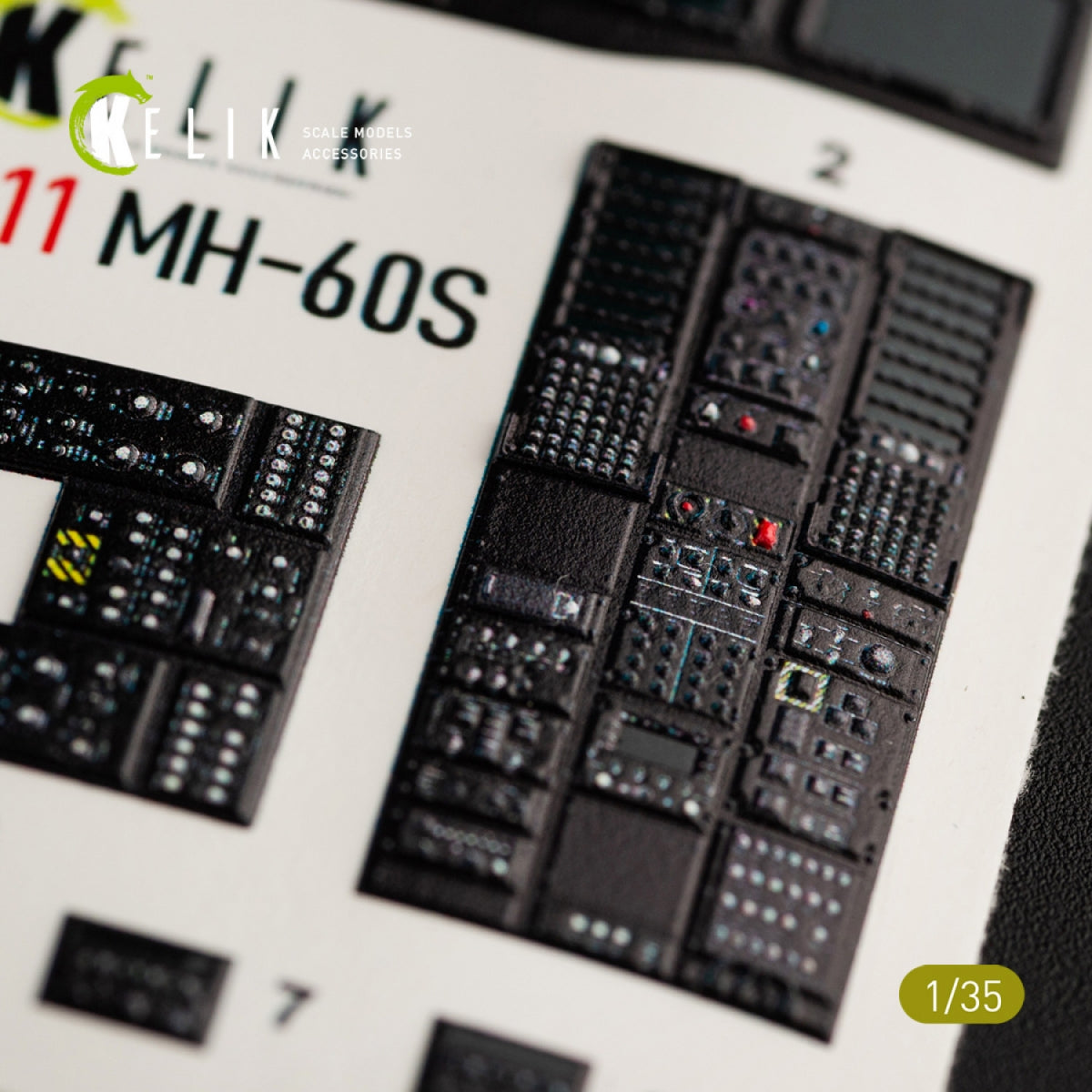 KELIK K35011 MH-60S KNIGHT HAWK INTERIOR 3D DECALS FOR KITTY HAWK KIT 1/35 – immagine 7