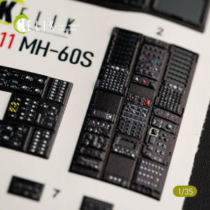 KELIK K35011 MH-60S KNIGHT HAWK INTERIOR 3D DECALS FOR KITTY HAWK KIT 1/35 – immagine 7