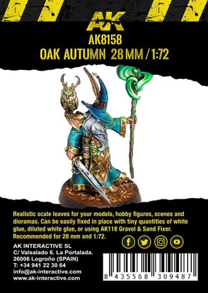 AK Interactive AK8158 CHÊNE FEUILLES D&amp;#39;AUTOMNE 28MM 1/72 – image 3