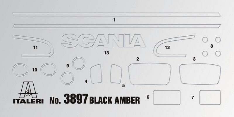Italeri 3897 SCANIA R730 BLACK AMBER 1/24 – zdjęcie 14