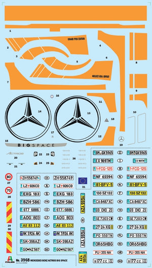 Italeri 3968 MB Actros MP4 Big Space - Grand Prix Edition 1/24 – Bild 4