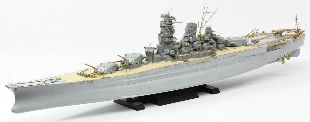 Pontos 37025FN IJN Musashi 1944 Detail up set Advanced Hinoki Tone Deck 1/350 – immagine 6
