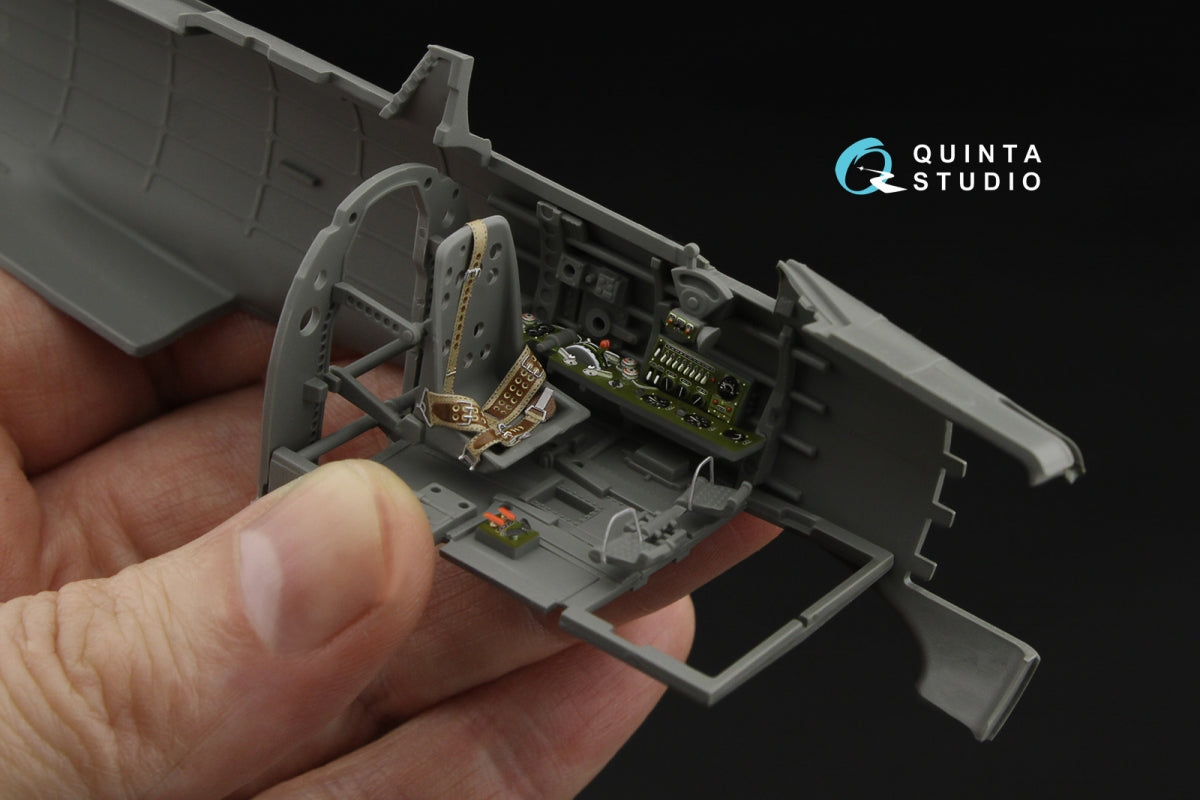 Quinta Studio QD35083 A6M2 Zero (Mitsubishi Prod.) 3D-Printed &amp;amp; coloured Interior on decal paper (Border Model) 1/35 – imagen 7