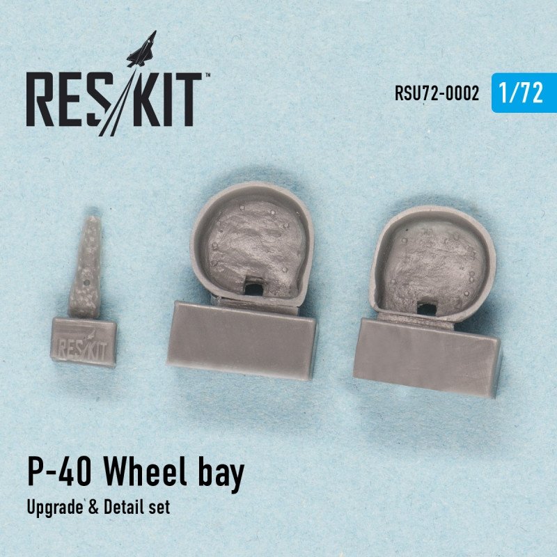RESKIT RSU72-0002 P-40 D,EF,K,M,N Wheel bay for Special Hobby, Academy, Hasegawa, Sword, Az-models 1/72