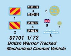Trumpeter 07101 British Warrior Tracked Mechanised Combat Vehicle 1/72 – Bild 3