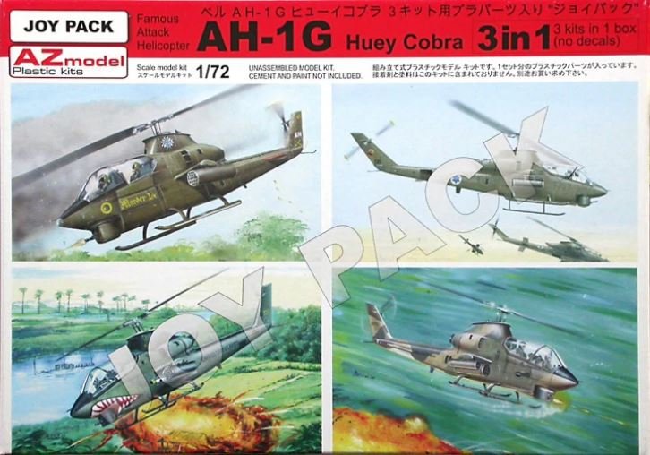 AZmodel AZ7702 AH-1G Huey Cobra "3 in 1 (Joy Pack)" 1/72