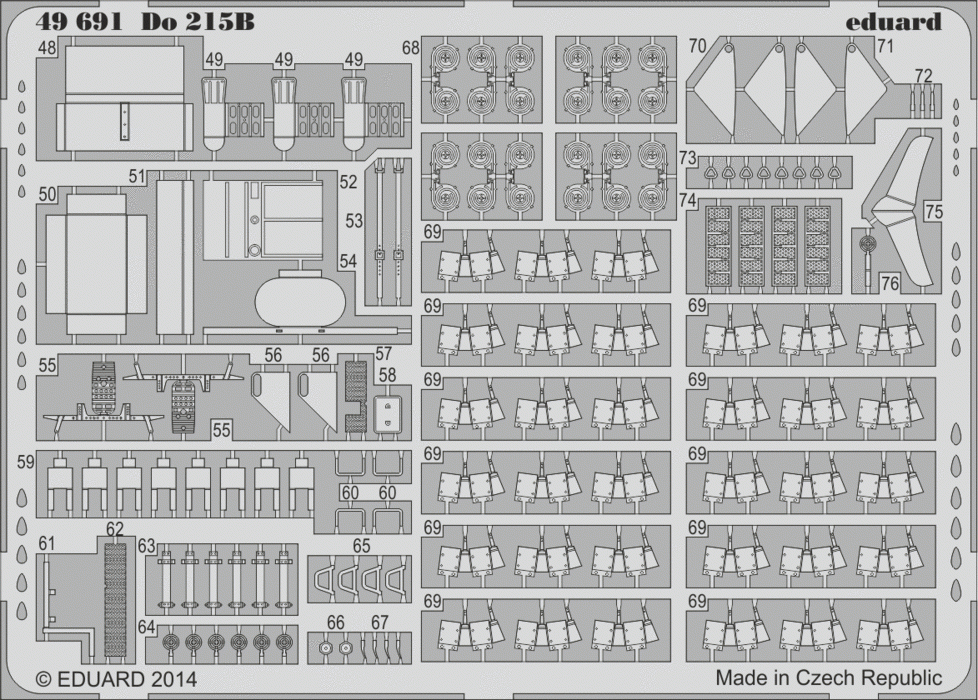 Eduard 49691 Do 215B S. A. ICM 1/48 – zdjęcie 2