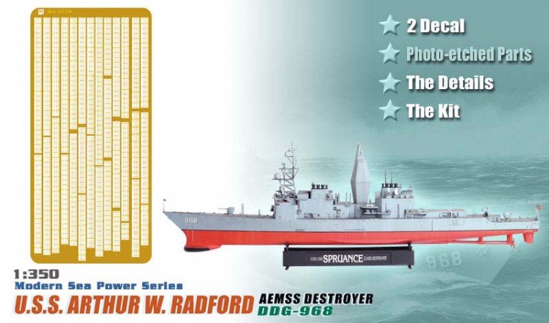 Dragon 1018 U.S.S. Arthur W Radford Aemss 1/350 – immagine 5
