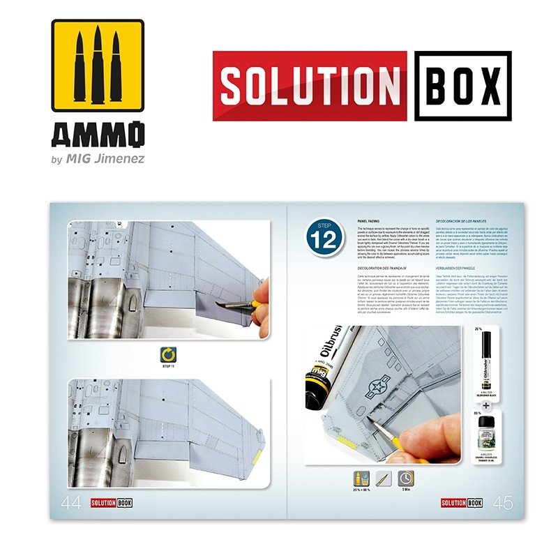 AMMO of Mig Jimenez 6509 How To Paint USAF Navy Grey Fighters Solution Book – immagine 5