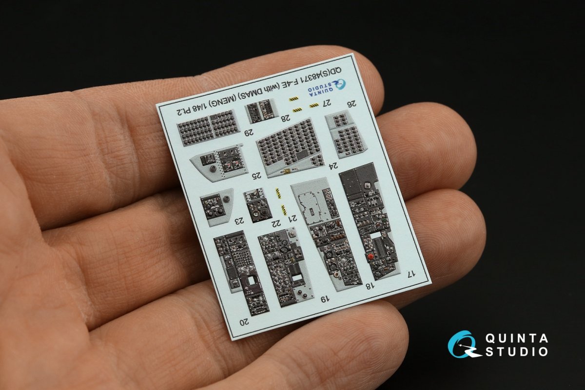 Quinta Studio QDS-48371 F-4E with DMAS 3D-Printed &amp;amp; coloured Interior on decal paper (Meng) (Small version) 1/48 – imagen 9