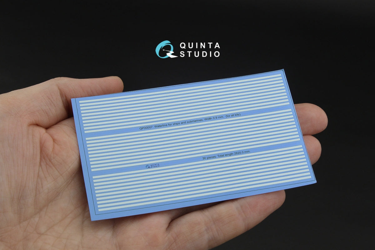 Quinta Studio QP00007 Waterline for ships and submarines. Width 0.9 mm, length 2820 mm. (for all kits)