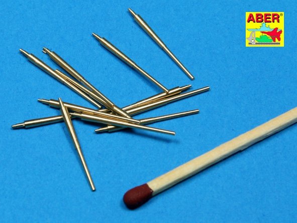 Aber 350L-12 Set of 12 pcs 150 mm barrels for German ships: Bismarck, Tirpitz, Scharnhorst, Gneisenau 1/350 – imagen 2