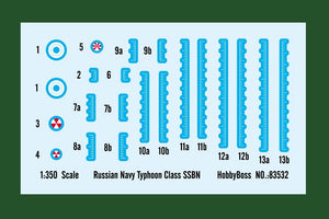 Hobby Boss 83532 Russian Navy Typhoon Class SSBN 1/350 – immagine 4