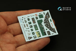 Quinta Studio QD32186 F4F-3 Wildcat 3D-Printed coloured Interior on decal paper (Trumpeter) 1/32 – immagine 3
