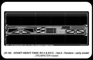 Aber 35192 Russian heavy tank KV-1, KV-2 - vol. 2 - additional set - fenders, early model 1/35 – imagen 4