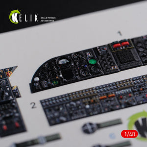 KELIK K48090 CH-46E interior 3D decals for Academy kit 1/72 – immagine 3