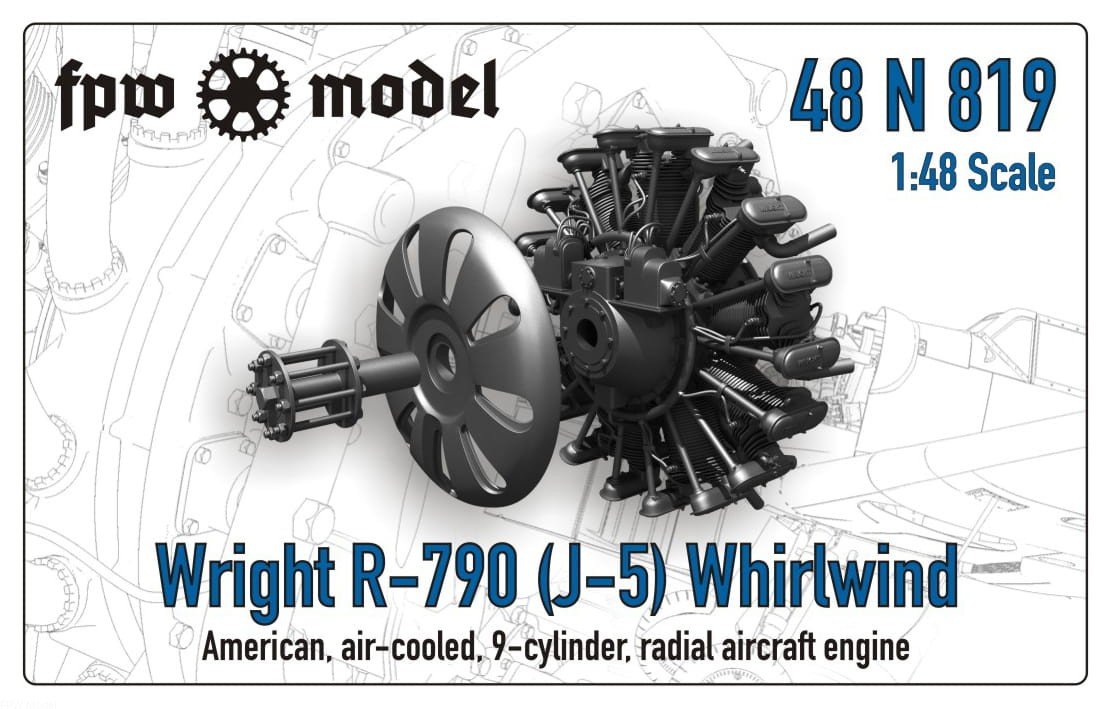 FPW Model 48N819 Wright J-5 (R-790) Whirlwind 1/48