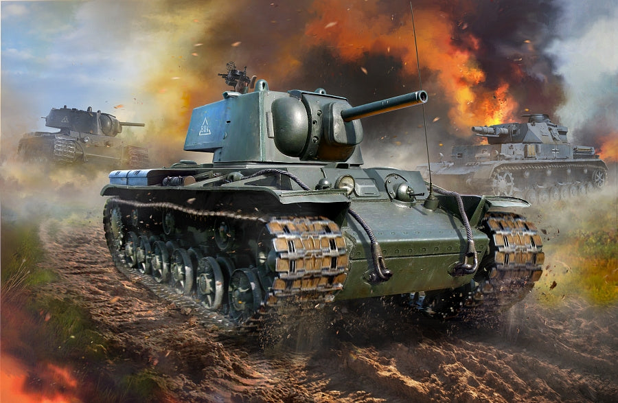 Zvezda 5070 KV-1 Soviet Heavy Tank WW II 1/72 – immagine 2