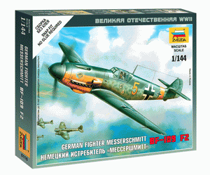Zvezda 6116 German Fighter Messershmitt BF-109 F2 1/144