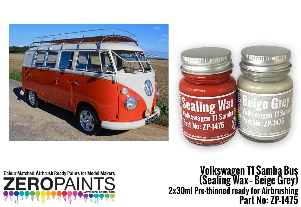 Zero Paints ZP-1475-1 Volkswagen T1 Samba Bus Sealing - Grey 2x30ml – immagine 3