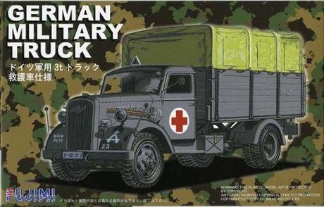 Fujimi 722238 Camion militaire allemand Opel Blitz 3t Ambulance 1/72