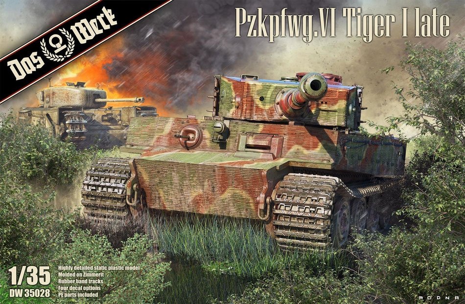 Das Werk DW35028 Pzkpfwg.VI Tigre I tardif (Modèle Dragon) 1/35 