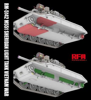 Rye Field Model 5142 M551 Light Tank Sheridan Vietnam War 1/35 – immagine 8
