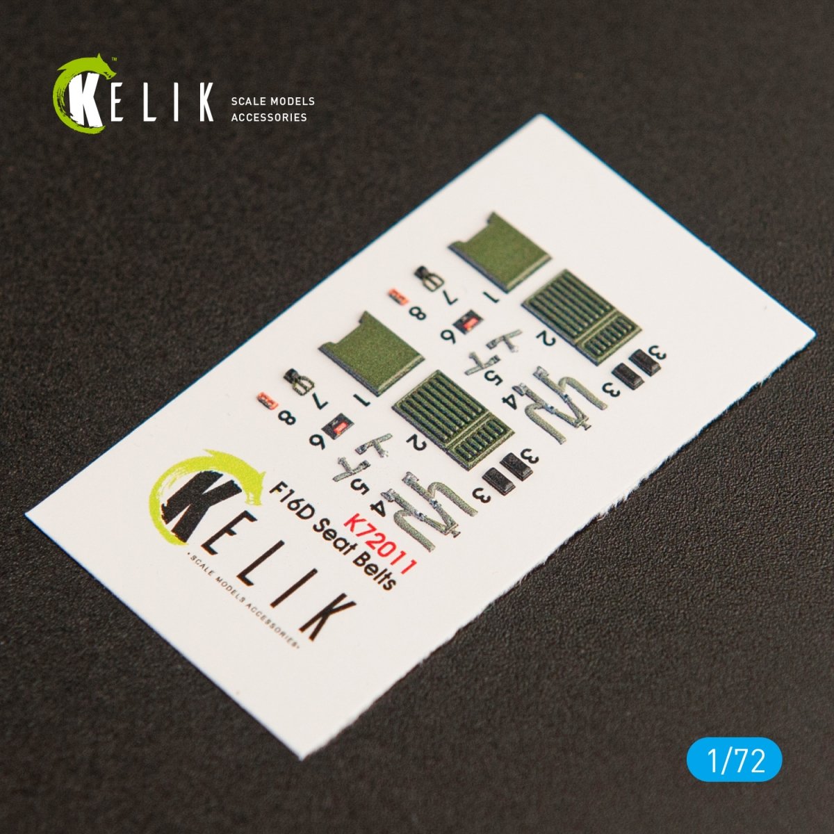 KELIK K72011 F-16D &amp;quot;FIGHTING FALCON&amp;quot; INTERIOR 3D DECALS FOR KINETIC KIT 1/72 – immagine 3