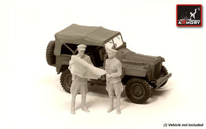 Armory Models F7201 Officiers de l&amp;#39;Armée rouge avec carte (Seconde Guerre mondiale) 1/72