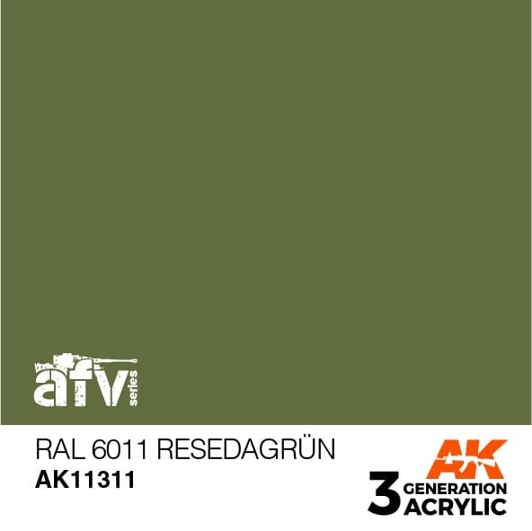 AK Interactive AK11311 RAL 6011 RÉSÉDAGRÜN 17ml