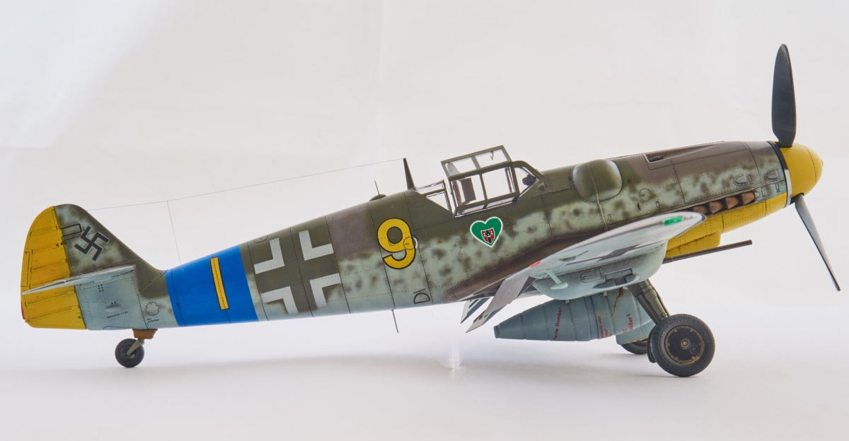 Masque Omask 34027 JBf 109G-6 (jaune 9) pour Eduard 11119 marquage J 1/48  – image 3