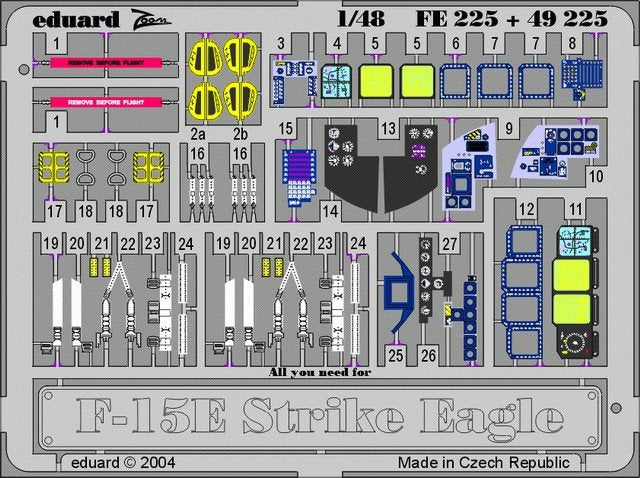 Eduard FE225 F-15E 1/48 Monogram,Revell