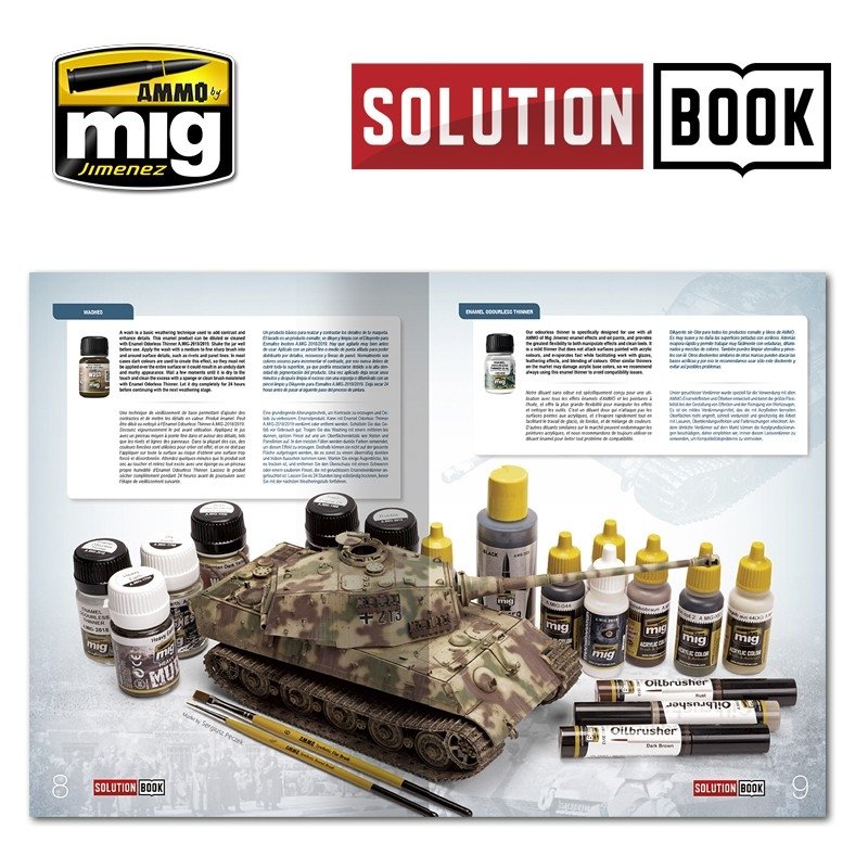 AMMO of Mig Jimenez 6503 SOLUTION BOOK. HOW TO PAINT WWII GERMAN LATE (Multilingual) – imagen 4