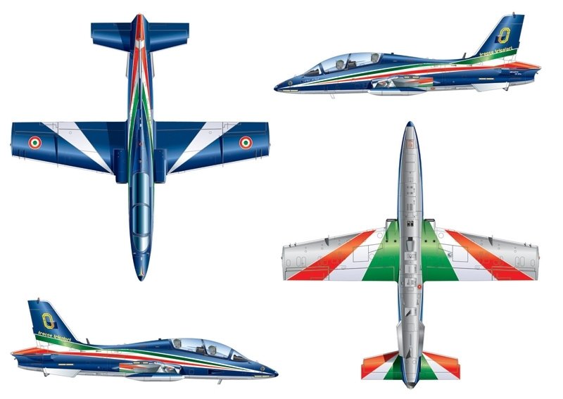 Italeri 1317 MB-339 PAN FREECCE TRI 1/72 – immagine 8