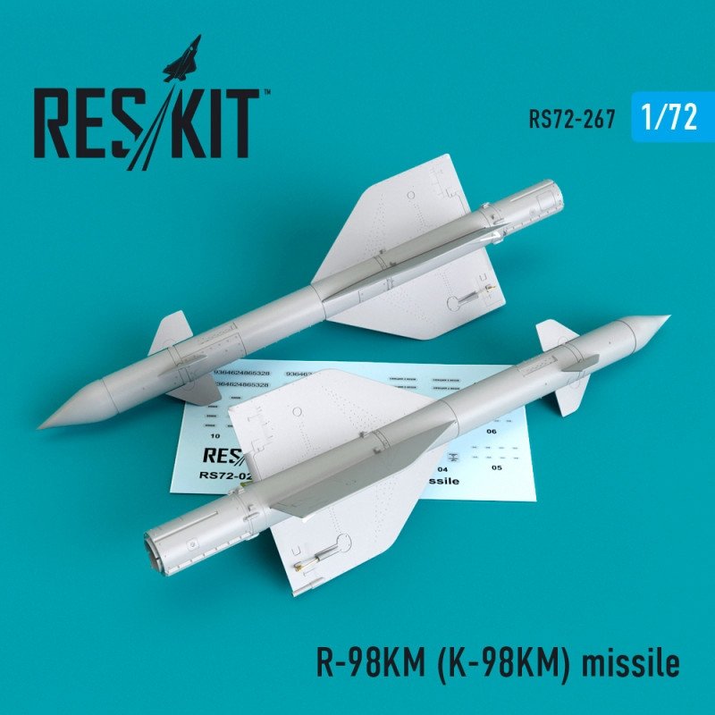 Missile RESKIT RS72-0267 R-98KM (K-98KM) (2 pièces) 1/72