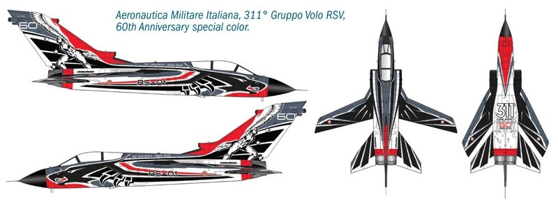 Italeri 2766 TORNADO IDS 60 ANNIV. 311 GV RS 1/48 – zdjęcie 3