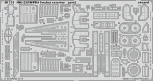 Eduard 48797 MiG-25PD/ PDS Foxbat exterior KITTY HAWK 1/48 – Bild 2
