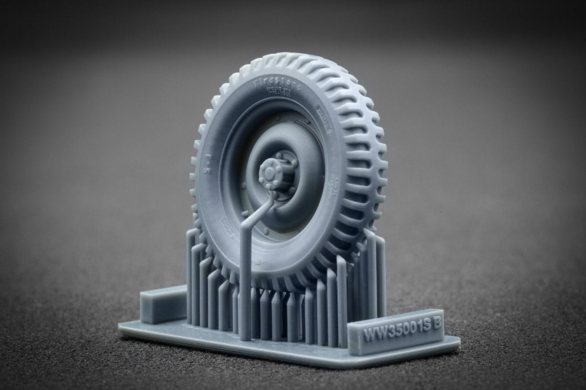 ScaleX WW 35001S U.S WiLLYSMB Sagged wheel set (Universal) 1/35