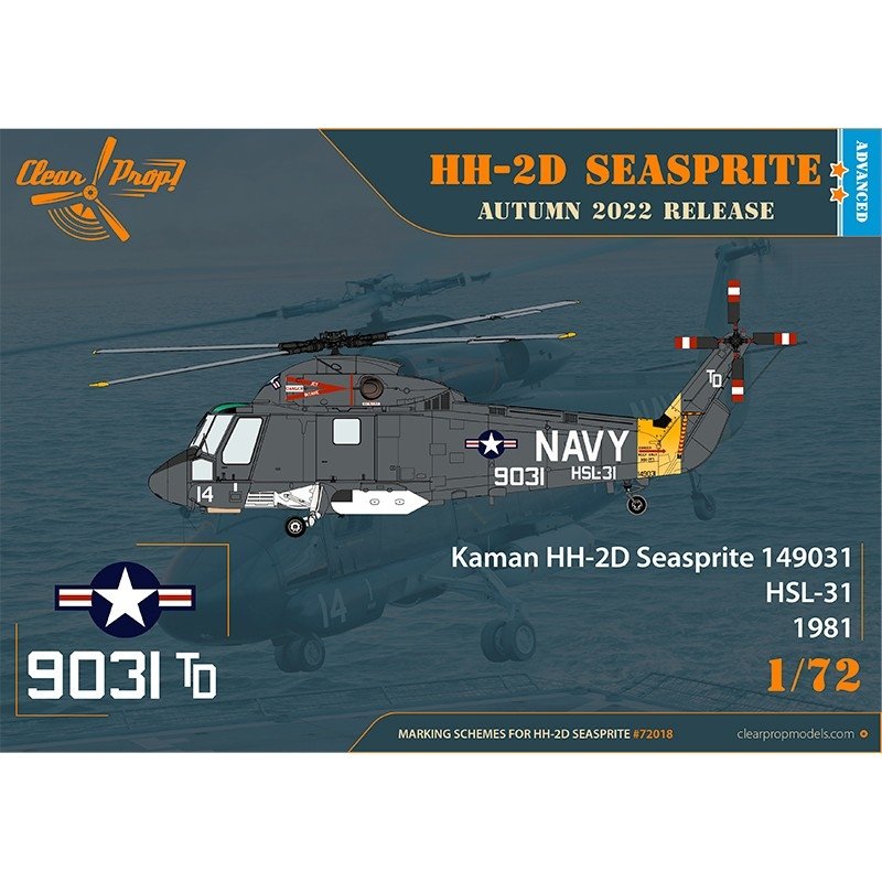 Clear Prop! CP72018 HH-2D Seasprite ADVANCED KIT 1/72 – immagine 3