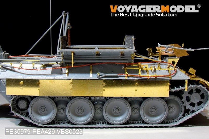 Maquette Voyager PE35979 Bergepanther Ausf.A allemand de la Seconde Guerre mondiale (type ancien, porte-outils Panther A) - Base pour TAKOM 2101 au 1/35 – image 14