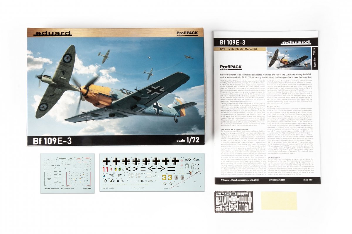 Eduard 7032 Bf 109E-3 ProfiPACK edition 1/72 – immagine 3