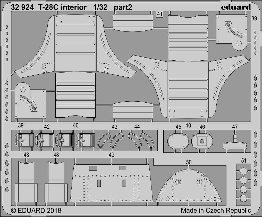 Eduard 32924 T-28C interior KITTY HAWK 1/32 – zdjęcie 2