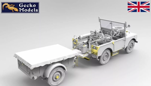 Gecko Models 35GM0076 Korean War British FV18001 Mk. 1 80in 4x4 Utility Vehicle (Early Production) w/10-cwt Bantam Trailer 1/35 – Bild 5